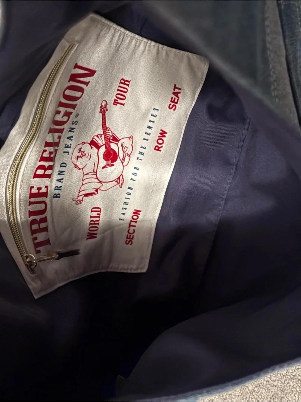 True Religion denim hobo jean pocket purse